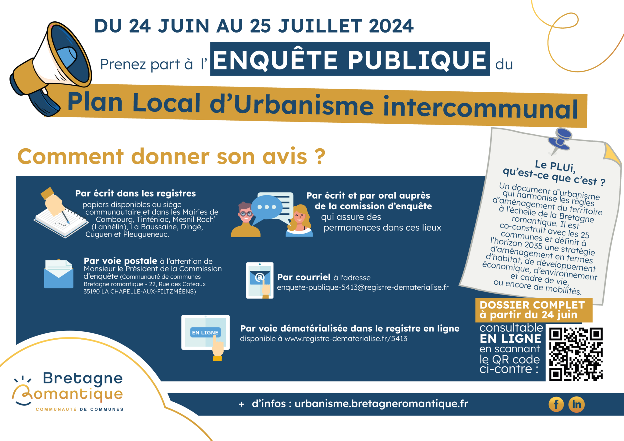 Plan Local Durbanisme Intercommunal Plui Enqu Te Publique Du