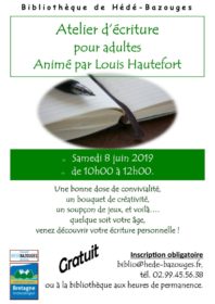 Atelier d'écriture avec Louis Hautefort
