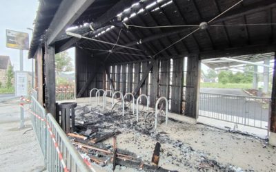 Incendie à la halte intermodale
